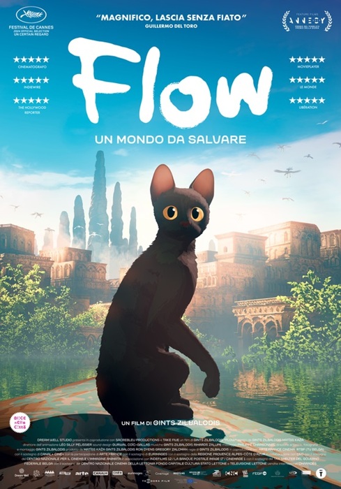 Flow, un gatto alla fine del mondo con animazioni da Oscar