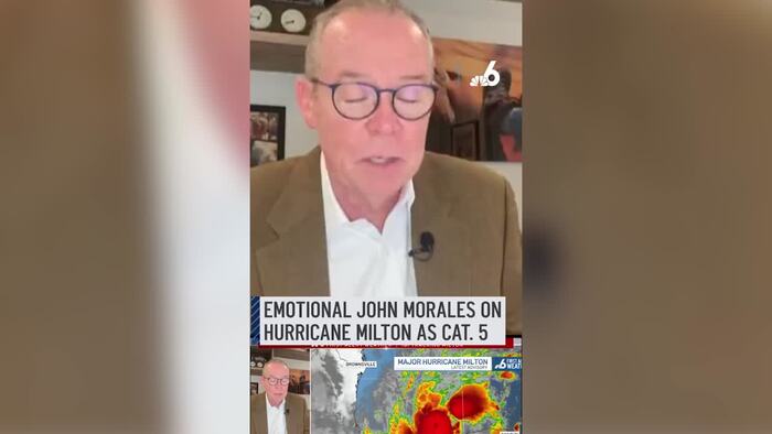 L’uragano Milton verso la Florida, il meteorologo si commuove in diretta tv – Mondo – Ansa.it