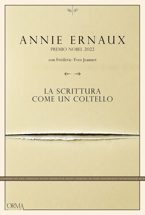 La scrittura come un coltello di Annie Ernaux