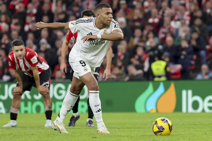 Liga: Real ko con l'Atheltic Bilbao, Mbappe sbaglia un rigore