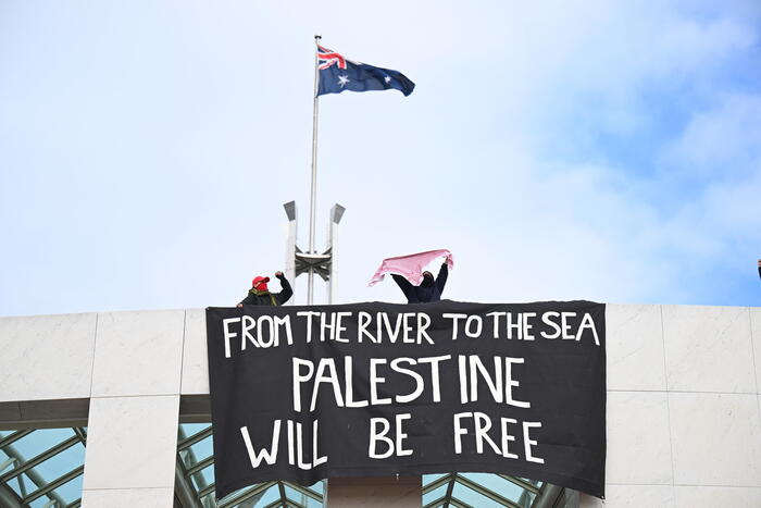 Gruppo filo-palestinese scala il Parlamento australiano