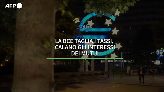 La Bce taglia i tassi, calano gli interessi dei mutui – Economia – Ansa.it