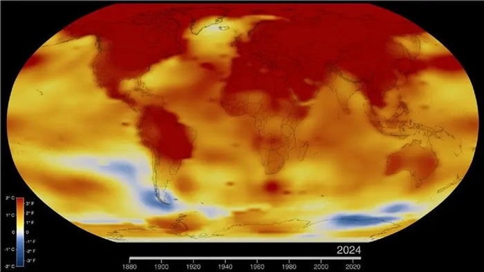 Il 2024 è l'anno più caldo anche per la Nasa