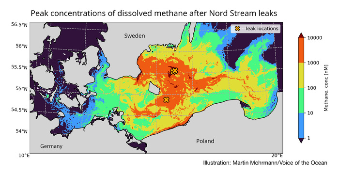 Nord Stream, pronta la mappa del metano disperso in mare nel 2022