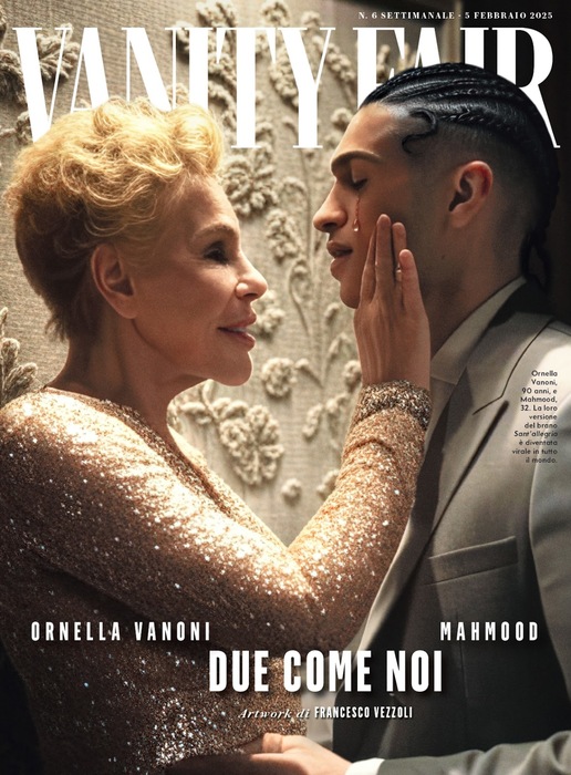 Ornella e Mahmood, incontro di emozioni a Vanity Fair