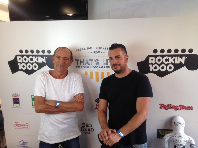 Raoul e Mirko Casadei - Rockin'1000 - 24 luglio 2016