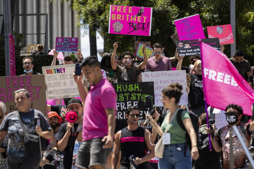 FreeBritney demonstration in Los Angeles © ANSA/EPA