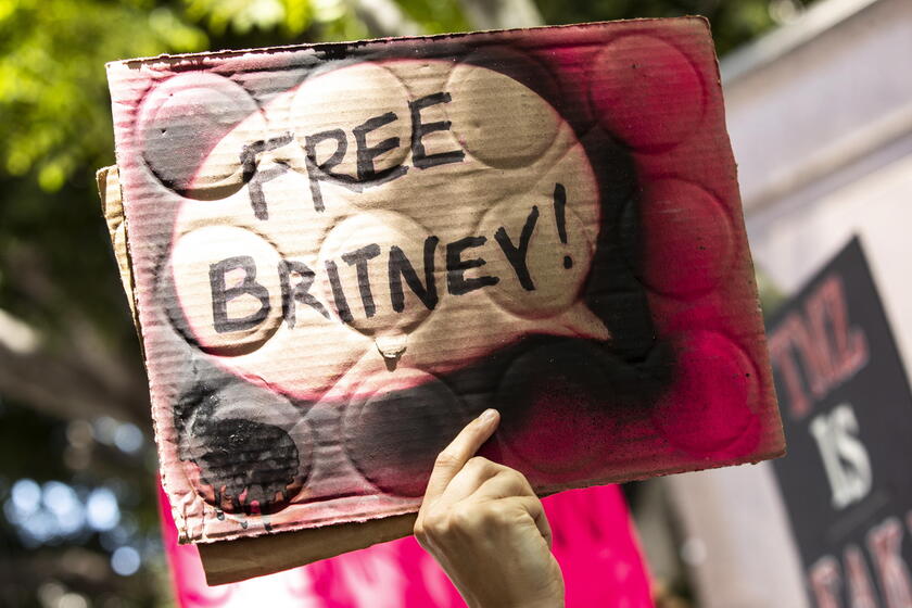 FreeBritney demonstration in Los Angeles © ANSA/EPA