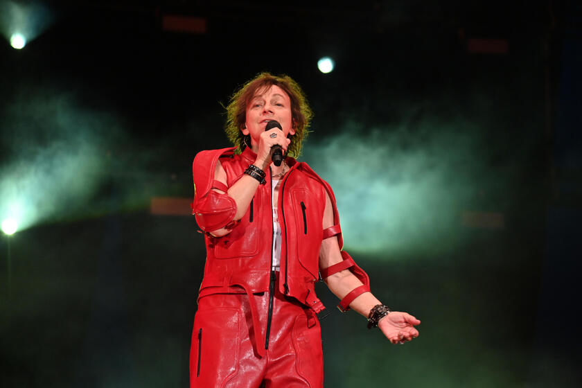 Italian singer Gianni Nannini in concert in Florence - RIPRODUZIONE RISERVATA