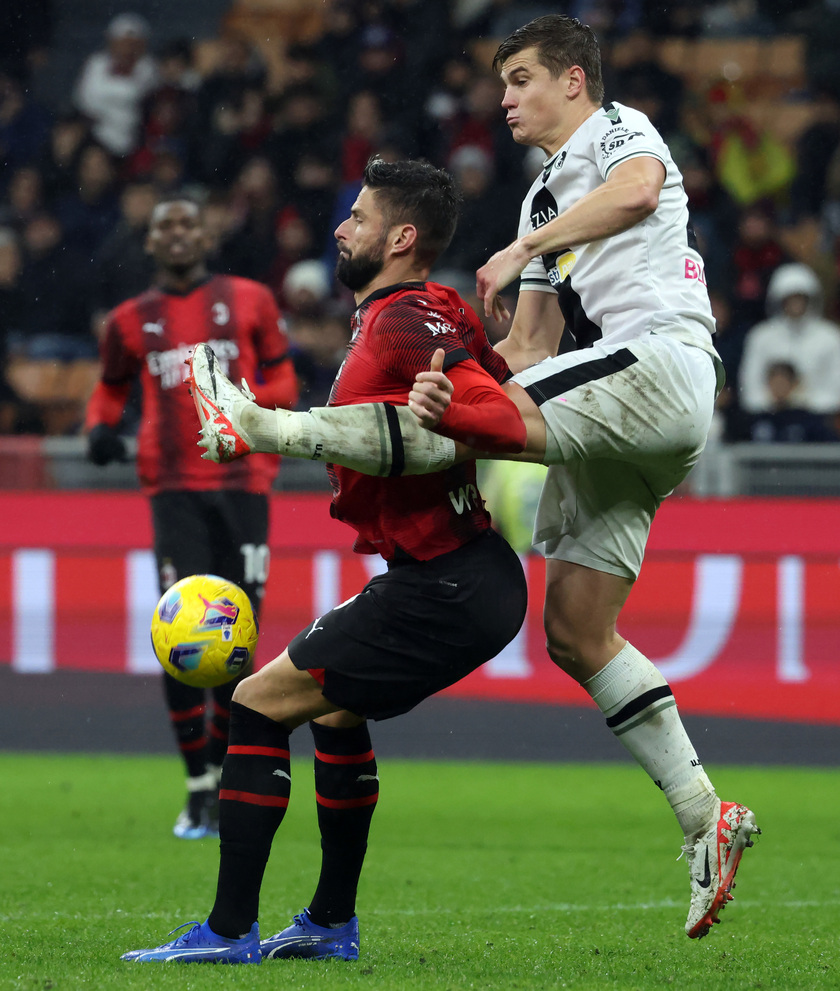 Soccer; serie A: Ac Milan vs Udinese - RIPRODUZIONE RISERVATA