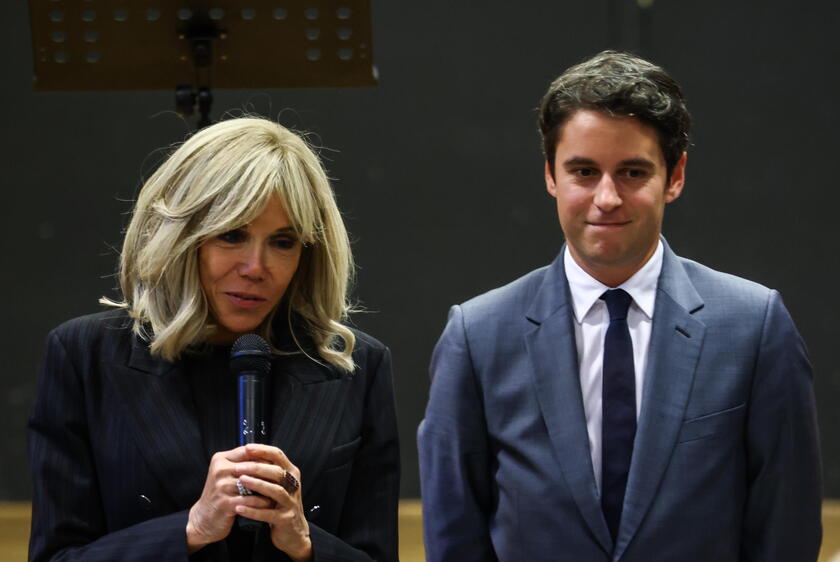 Brigitte Macron and Olena Zelenska visit Ukrainian schoolchildren in Paris © ANSA/EPA