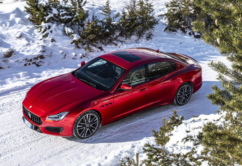 Il poderoso V8 comune denominatore dei tre gioielli del Tridente © ANSA/Maserati