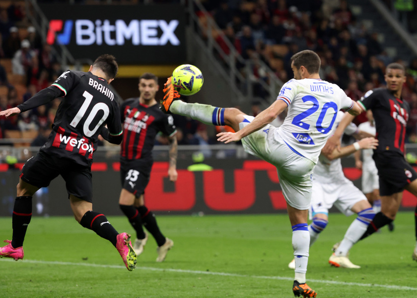 Soccer; serie A: Ac Milan vs Sampdoria - RIPRODUZIONE RISERVATA