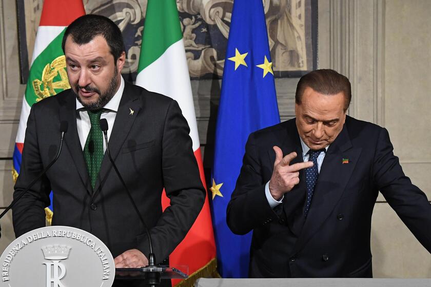 Berlusconi e Salvini al Quirinale (2018) - RIPRODUZIONE RISERVATA