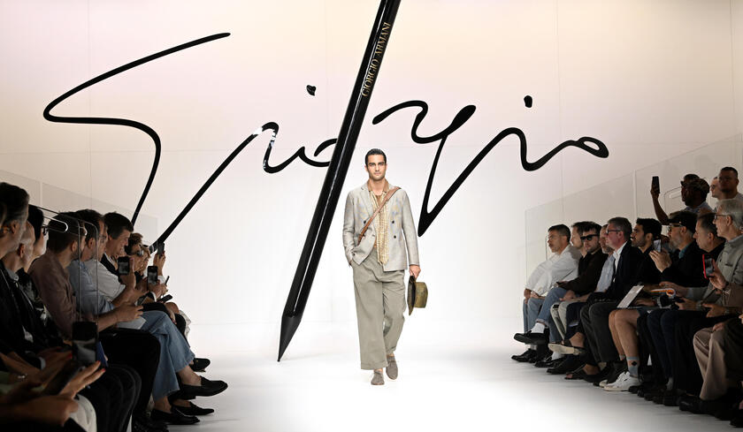 ITALY FASHION GIORGIO ARMANI - RIPRODUZIONE RISERVATA