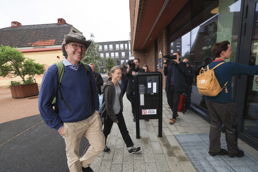 Swedish climate activist Greta Thunberg on trial in Malmo - RIPRODUZIONE RISERVATA