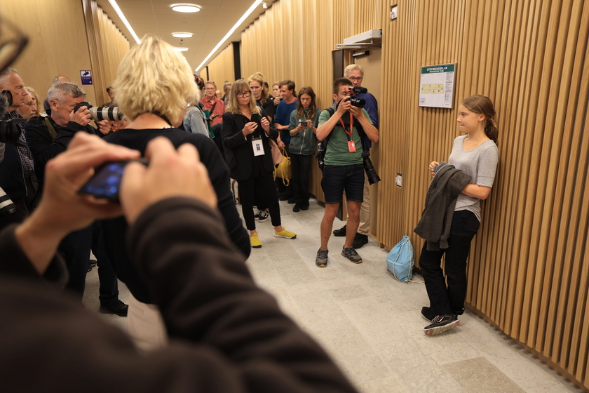 Swedish climate activist Greta Thunberg on trial in Malmo - RIPRODUZIONE RISERVATA