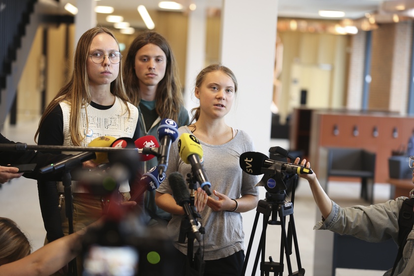 Swedish climate activist Greta Thunberg on trial in Malmo - RIPRODUZIONE RISERVATA