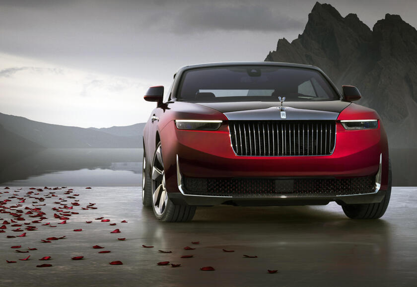 Rose Noire, Rolls-Royce Droptail ispirata alla Black Baccara © ANSA/Rolls-Royce