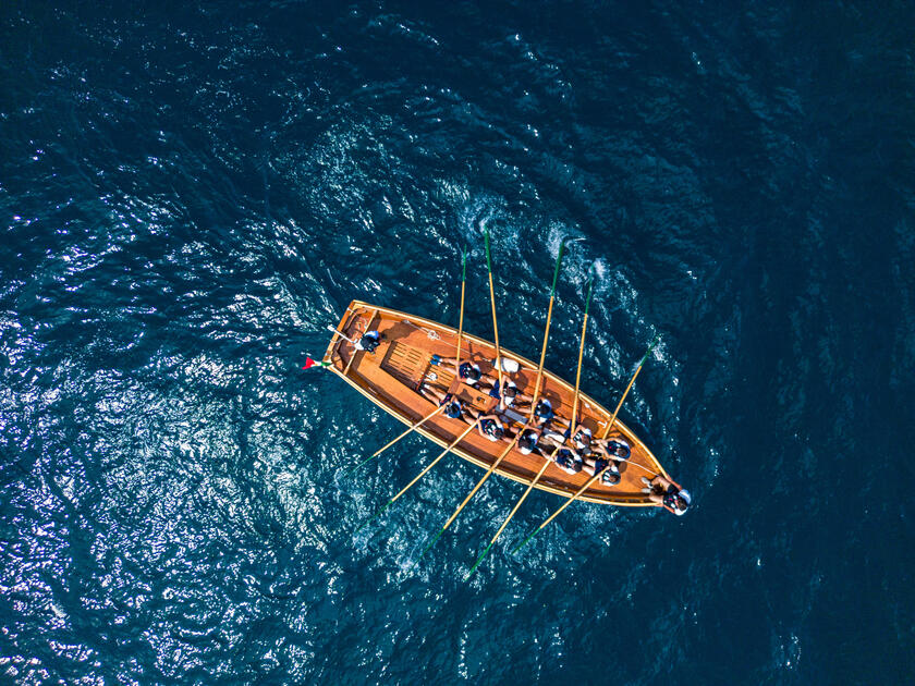 L 'Amerigo Vespucci nel  mar dei Caraibi - RIPRODUZIONE RISERVATA