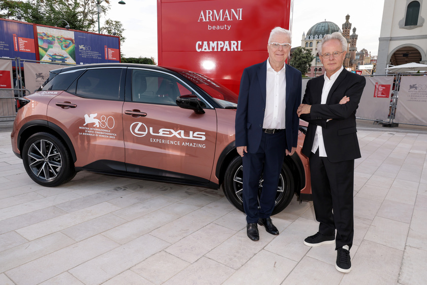 Horacio Pagani alla proiezione di "Ferrari" © ANSA/Lexus/Getty Images