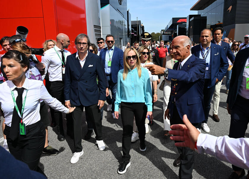 F1: Monza; Meloni arriva all 'autodromo - RIPRODUZIONE RISERVATA