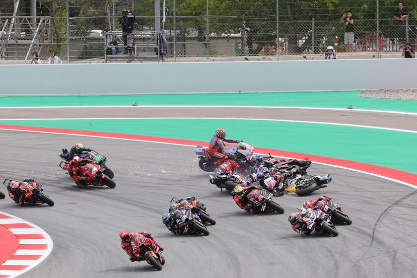 TOPSHOT-MOTO-PRIX-ESP-MOTOGP-RACE © ANSA/AFP