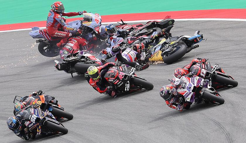 MOTO-PRIX-ESP-MOTOGP-RACE © ANSA/AFP