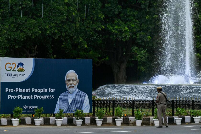 New Delhi blindata per i leader, via i poveri © ANSA/AFP