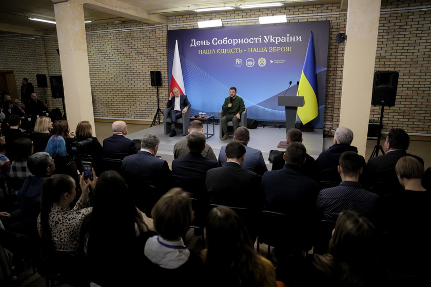 Polish Prime Minister Donald Tusk visits Ukraine - RIPRODUZIONE RISERVATA