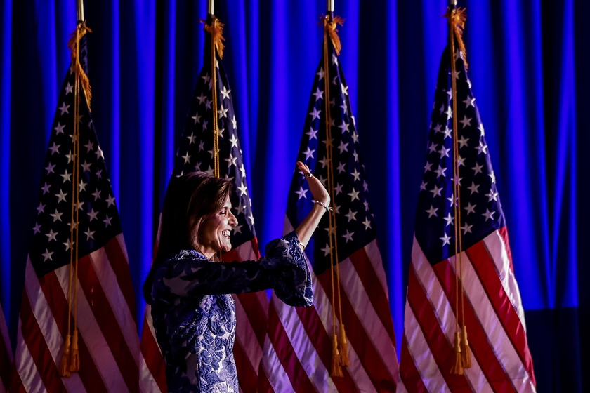 Republican presidential candidate Nikki Haley campaigns in New Hampshire - RIPRODUZIONE RISERVATA