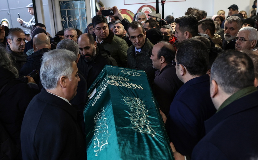 Funeral ceremony of Tuncer Cihan, who was killed in a church attack in Istanbul - RIPRODUZIONE RISERVATA