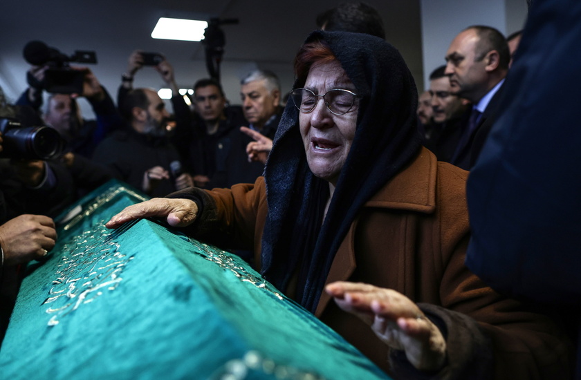 Funeral ceremony of Tuncer Cihan, who was killed in a church attack in Istanbul - RIPRODUZIONE RISERVATA