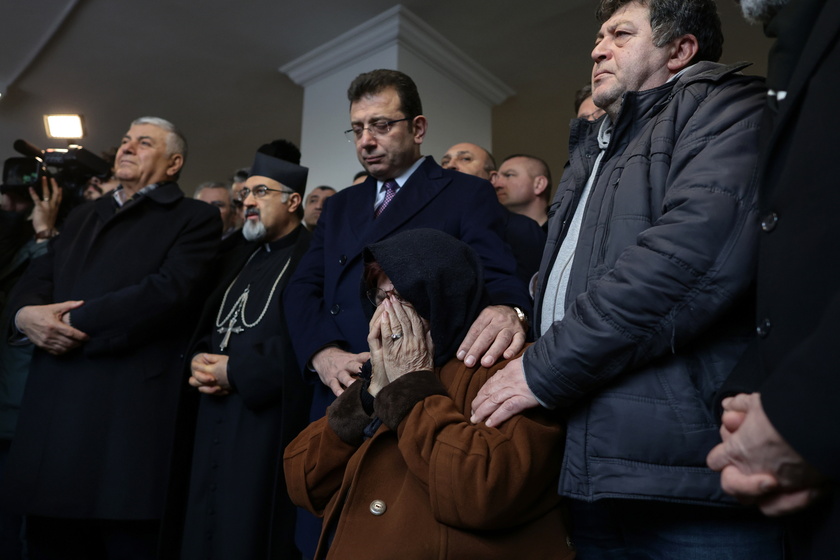 Funeral ceremony of Tuncer Cihan, who was killed in a church attack in Istanbul - RIPRODUZIONE RISERVATA