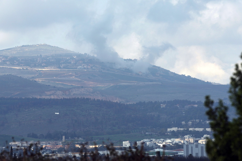 Israeli artillery unit in action at Israel-Lebanese border - RIPRODUZIONE RISERVATA