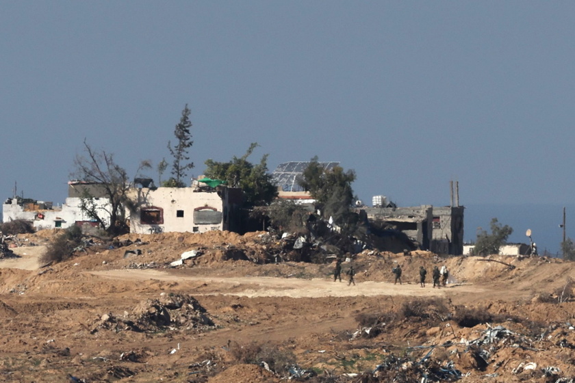 Israeli forces at the Israel-Gaza border - RIPRODUZIONE RISERVATA