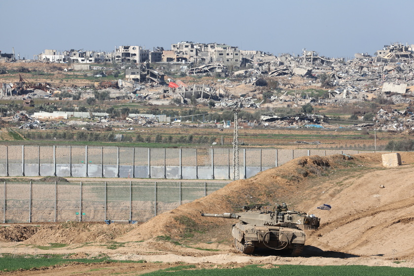 Israeli forces at the Israel-Gaza border - RIPRODUZIONE RISERVATA