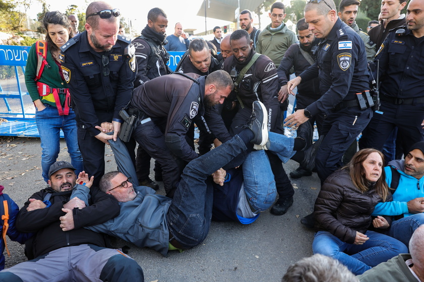 Anti-government protest in Jerusalem - RIPRODUZIONE RISERVATA