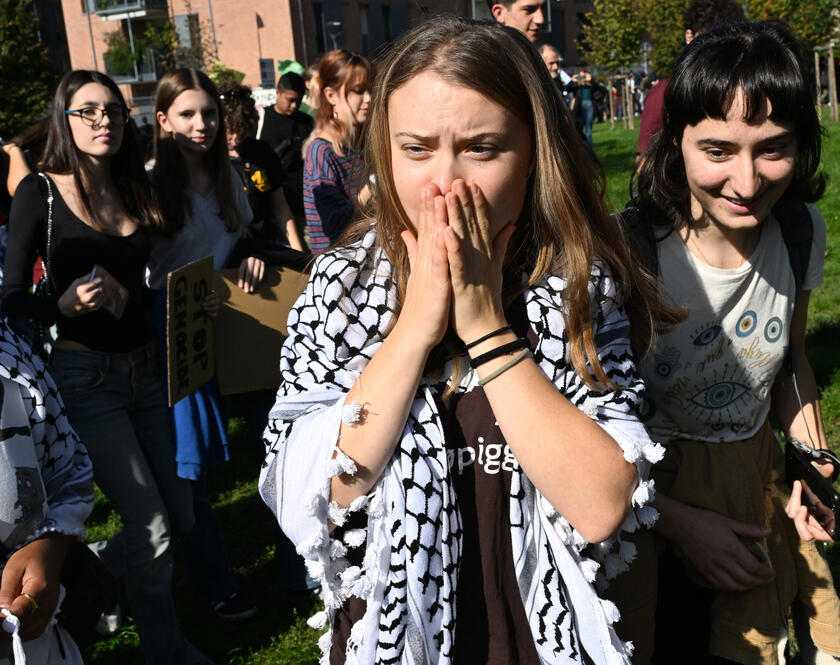 Greta Thunberg, attivisti del clima lottino anche per Palestina