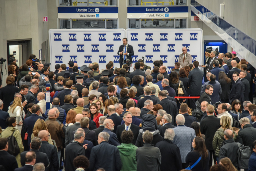 Milano inaugura la metro M4. Sala, 'è un'opera epocale'