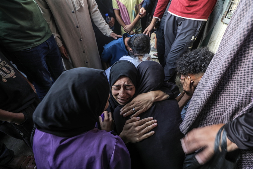 Funeral for Palestinians killed in Israeli attack on Nuseirat camp in central Gaza 