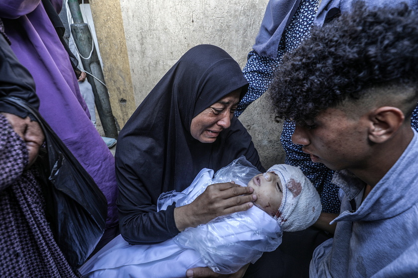 Funeral for Palestinians killed in Israeli attack on Nuseirat camp in central Gaza 