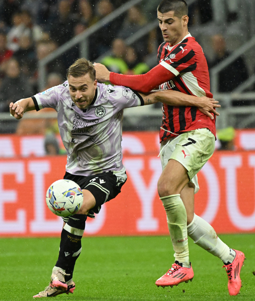 Soccer: Serie A; Milan - Udinese