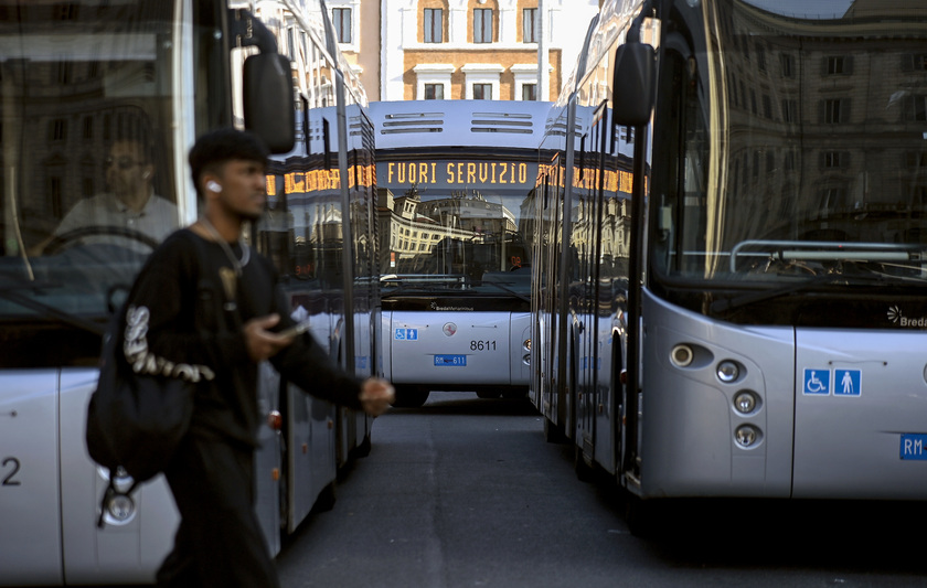 Bus and metro strike in Rome