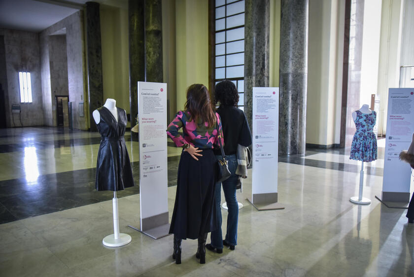 Inaugurazione della mostra 'Com'eri vestita? al Palazzo di Giustizia di Milano