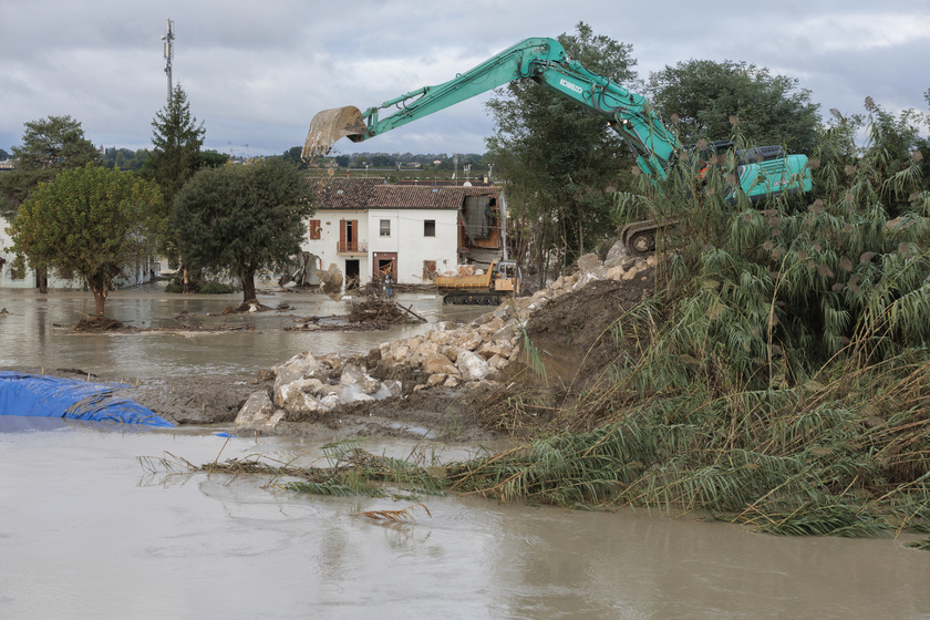 Alluvione: il Lamone ha rotto ancora l'argine a Traversara