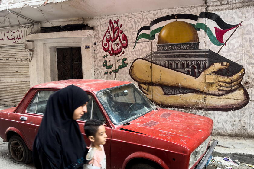 Cairo street art in solidarity with Palestinian people as October 7th anniversary approaches