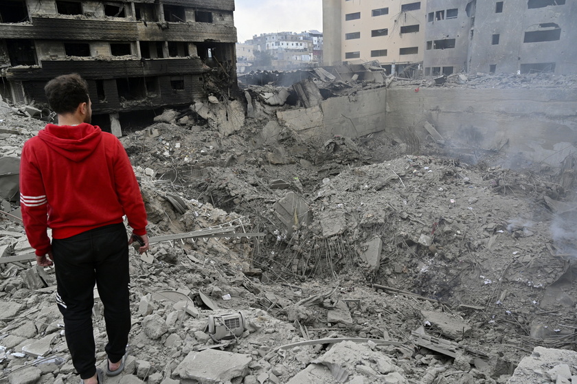 Aftermath of overnight Israeli airstrikes on Beirut, Lebanon