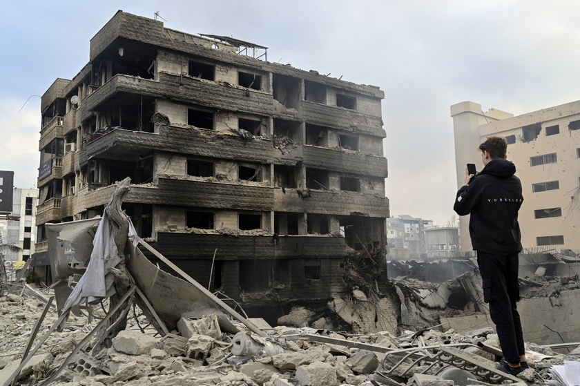 Aftermath of overnight Israeli airstrikes on Beirut, Lebanon