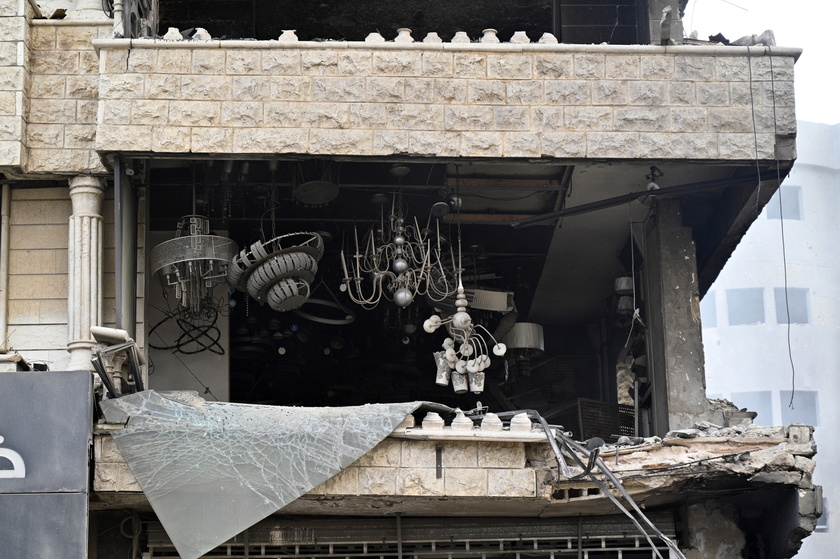 Aftermath of overnight Israeli airstrikes on Beirut, Lebanon